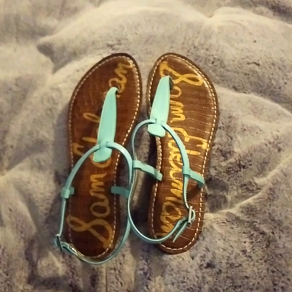 Sam Edelman sandals. Size 9.5M. Teal.